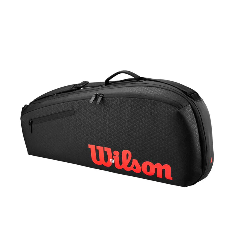 Wilson Clash 3pk Tennis Racquet Bag v3 in Black/Infrared