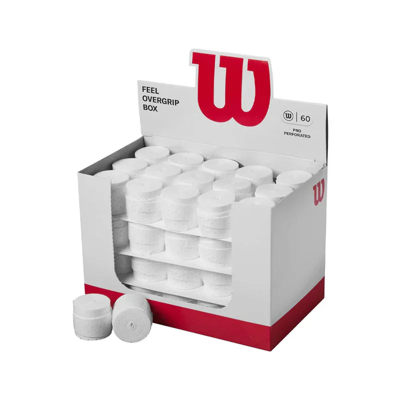 Wilson Feel Pro Overgrip - BOX Perforated in White