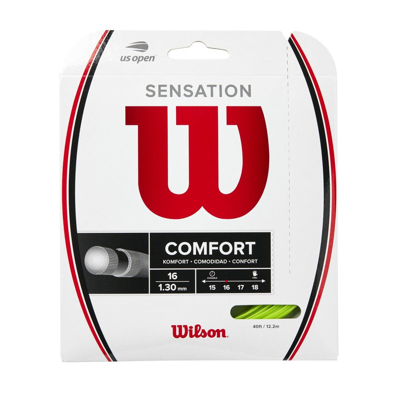 Wilson Sensation 16 Neon Green Tennis String - atr-sports
