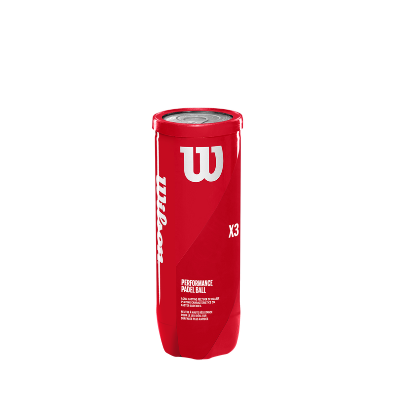 Wilson X3 Padel Balls in Yellow - 3 Ball Can