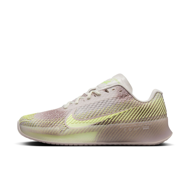 Women's Air Zoom Vapor 11 Premium Shoes in PHANTOM/BARELY VOLT-PLATINUM VIOLET