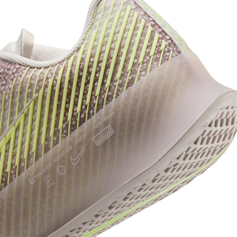 Women's Air Zoom Vapor 11 Premium Shoes in PHANTOM/BARELY VOLT-PLATINUM VIOLET