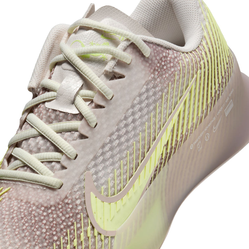 Women's Air Zoom Vapor 11 Premium Shoes in PHANTOM/BARELY VOLT-PLATINUM VIOLET
