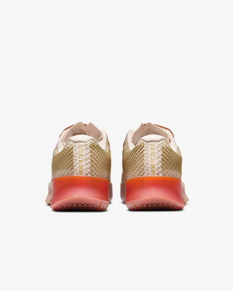 Women's Air Zoom Vapor 11 Premium Tennis Shoes in Sanddrift/Metallic Gold-Rust Factor