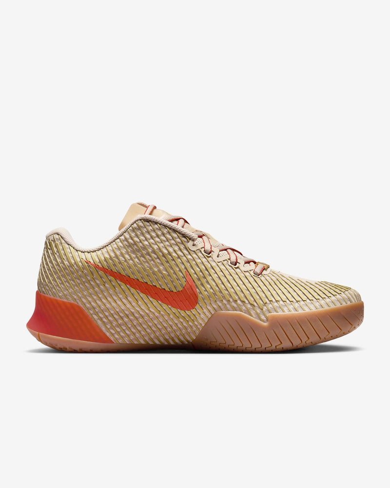 Women's Air Zoom Vapor 11 Premium Tennis Shoes in Sanddrift/Metallic Gold-Rust Factor