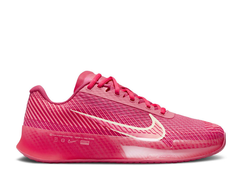 Women's Air Zoom Vapor 11 Tennis Shoes in Aster Pink/Crimson Tint-Hot Punch-White