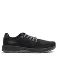 GORUCK Lead Ballistic Trainer black rucking shoe with charcoal laces and reflective design