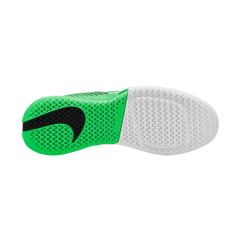 Women's Court Air Zoom Vapor Pro 2 Tennis Shoes in White/Black-Poison Green