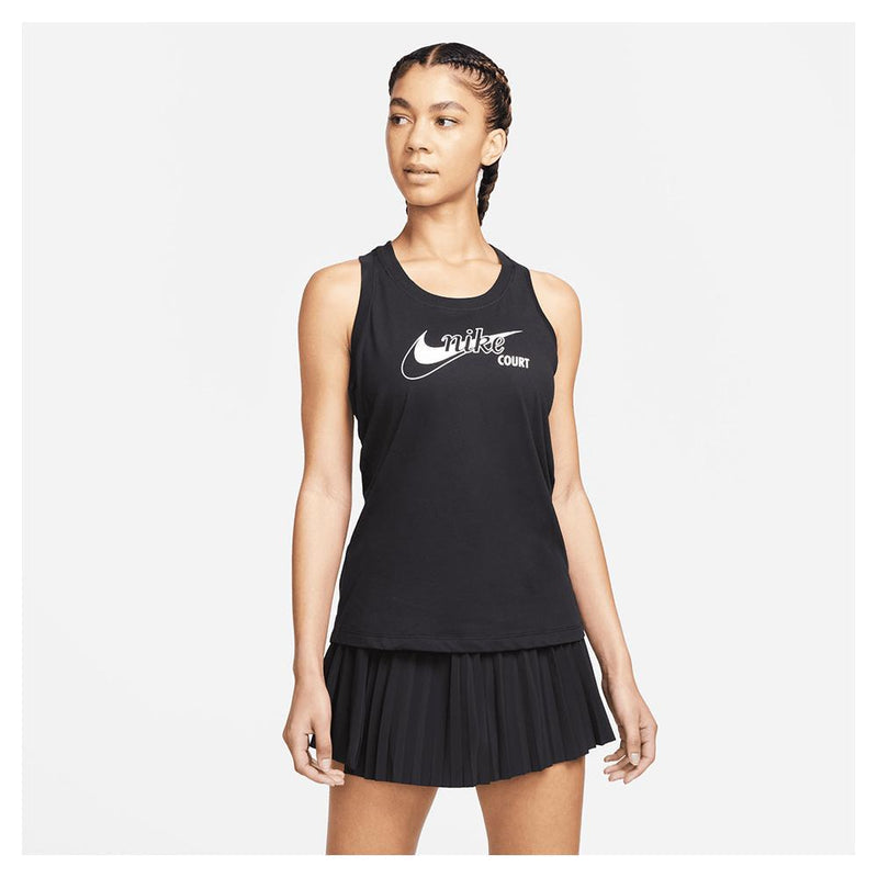 Women's Court Dri-Fit Tank Swoosh Tennis (Black)