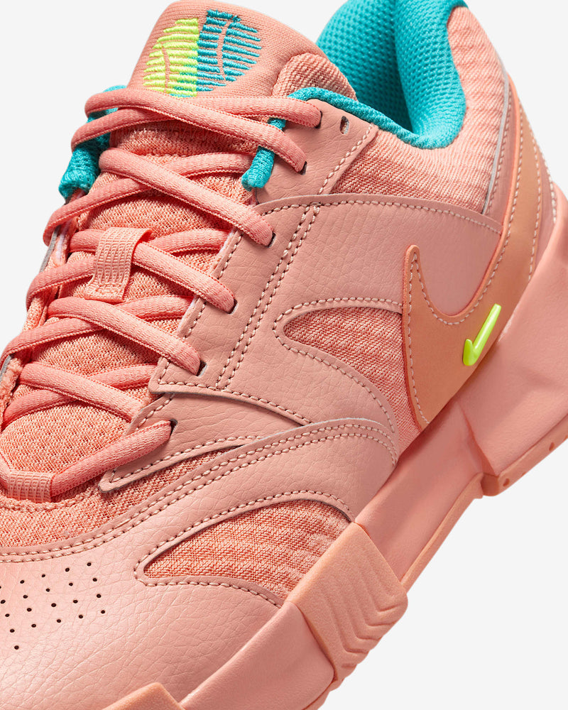 Women's Court Lite 4 Hard Court Tennis Shoes in Apricot Agate/Volt-Dusty Cactus