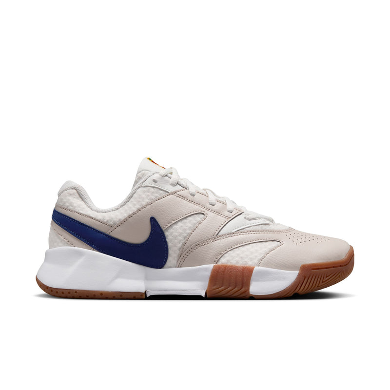 Women's Court Lite 4 Hard Court Tennis Shoes in Summit White/Binary Blue-Light Bone