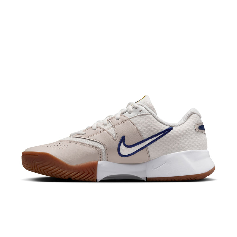 Women's Court Lite 4 Hard Court Tennis Shoes in Summit White/Binary Blue-Light Bone