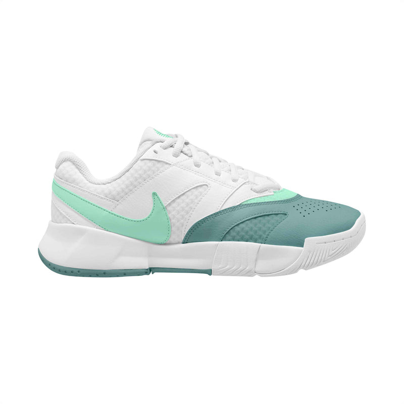 Women's Court Lite 4 Tennis Shoes in White/Mint Foam-Cannon