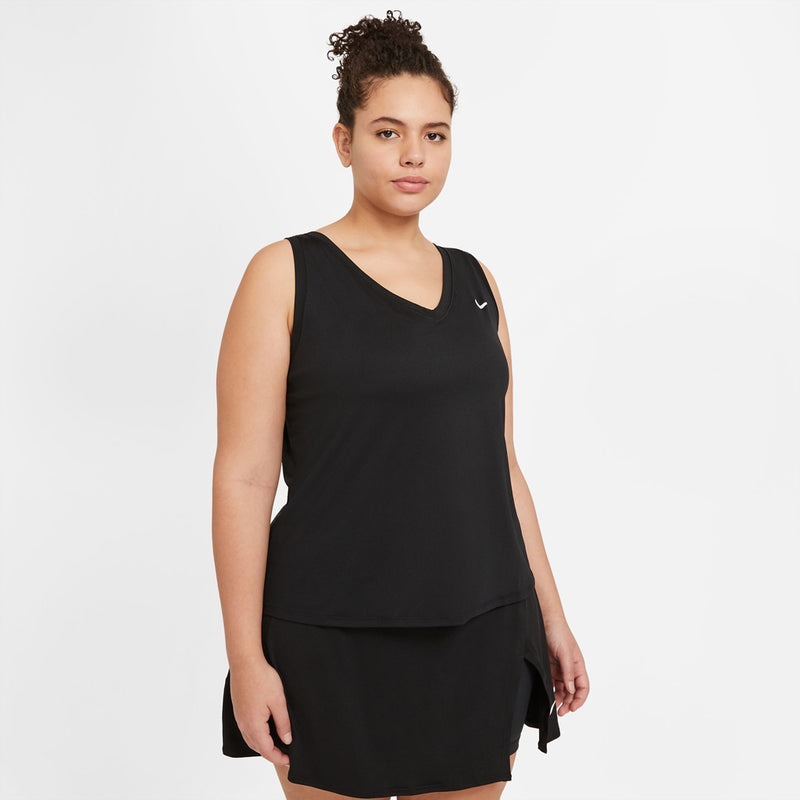 Women's Dri-Fit Victory Tank in Black/White
