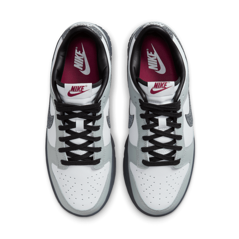 Women's Nike Dunk Low LX "Glitter Swoosh Smoke Grey"