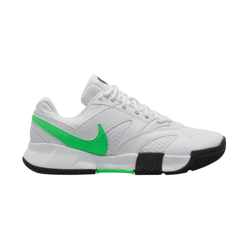 Women's Lite 4 Tennis Shoes in White/Poison Green-Black