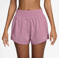 Women's One Dri-FIT High-Waisted 3" 2-in-1 Shorts in Elemental Pink/Reflective Silv