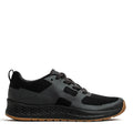 GORUCK Black Gum Rough Runner rucking shoe with black mesh upper and gum sole, side view