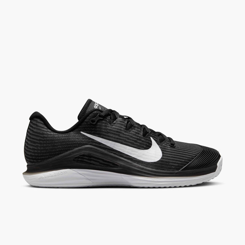 Women's Vapor 12 Clay Court Tennis Shoes in Black/White-Dk Smoke Grey