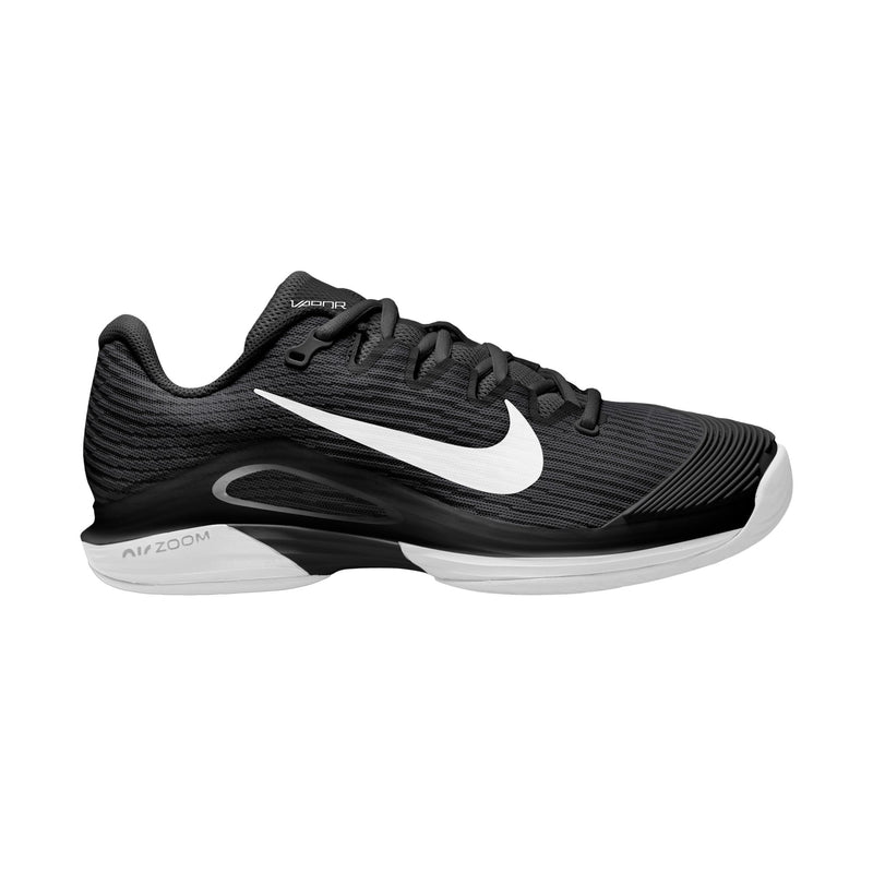 Women's Vapor 12 Hard Court Tennis Shoes in Black/White-Dk Smoke Grey