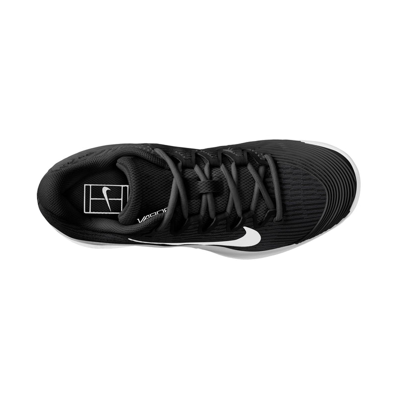Women's Vapor 12 Hard Court Tennis Shoes in Black/White-Dk Smoke Grey