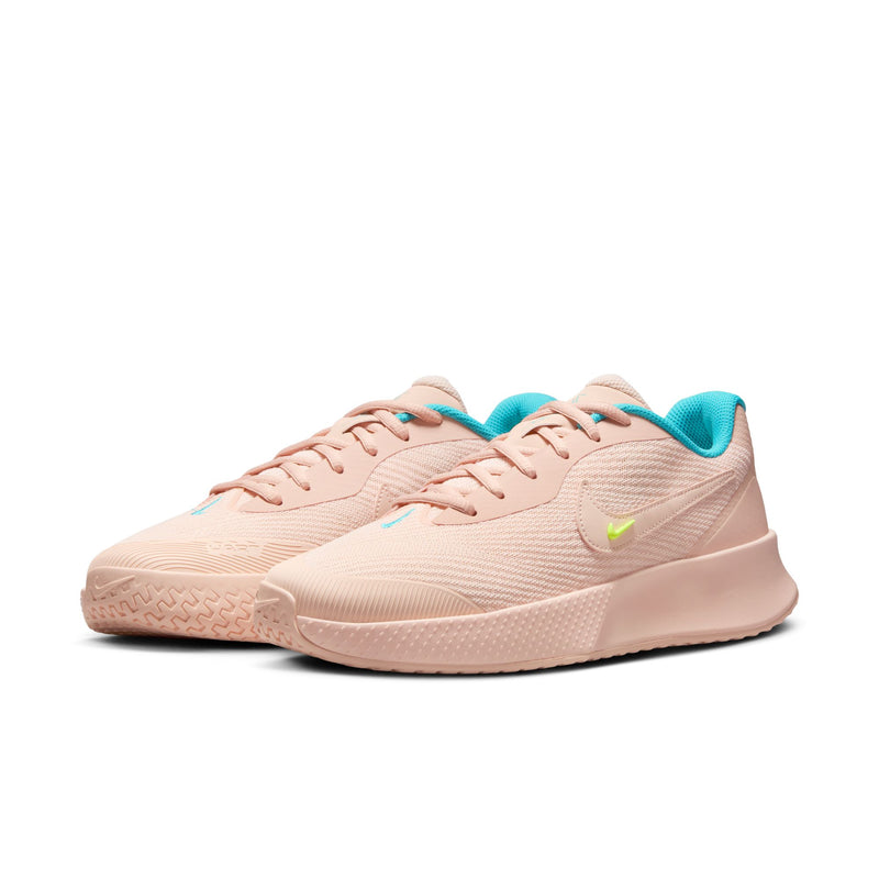 Women's Vapor Lite 3 Hard Court Tennis Shoes in Washed Coral/Dusty Cactus-Volt