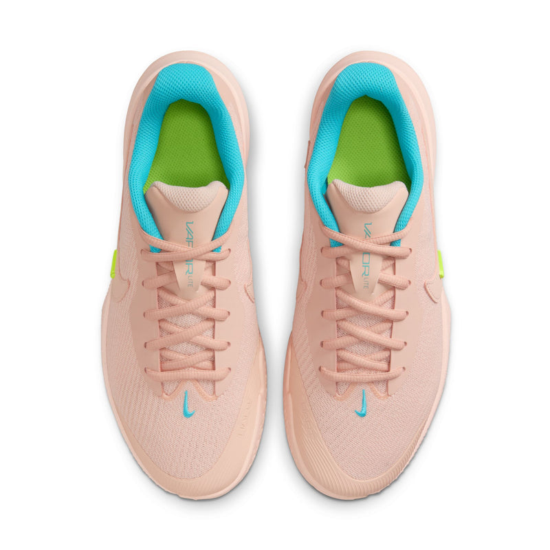 Women's Vapor Lite 3 Hard Court Tennis Shoes in Washed Coral/Dusty Cactus-Volt