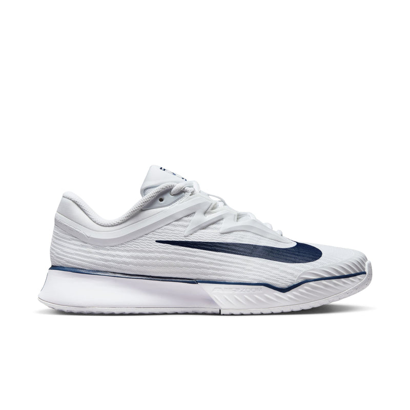 Women's Vapor Pro 3 Premium Hard Court Tennis Shoes in White/Midnight Navy