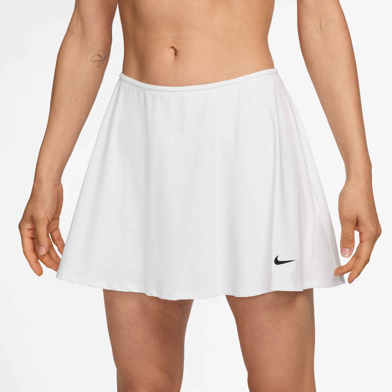 Women's Victory Dri-FIT Short Flouncy Tennis Skirt in White/Black