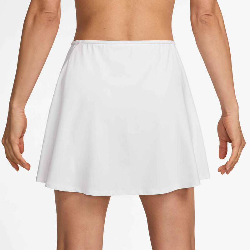 Women's Victory Dri-FIT Short Flouncy Tennis Skirt in White/Black