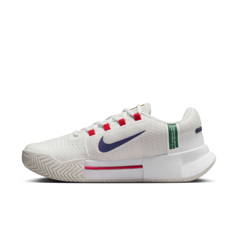 Women's Zoom GP Challenge 1 Hard Court Shoes in Summit White/Binary Blue-Light Bone
