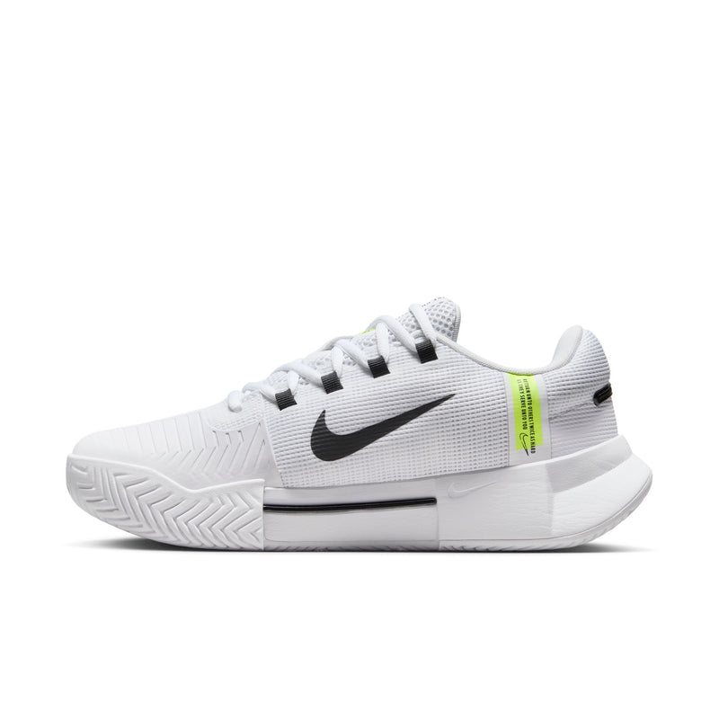 Women's Zoom GP Challenge 1 Hard Court Shoes in White/Black-White