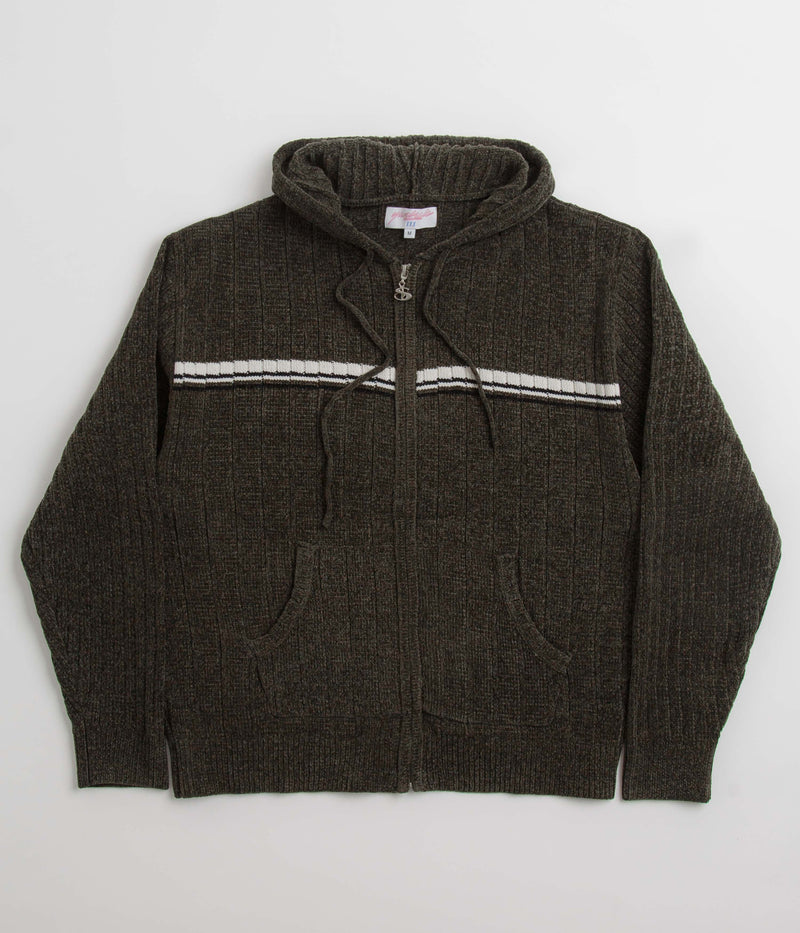 Yardsale Phantasy Chenille Hoodie in Green