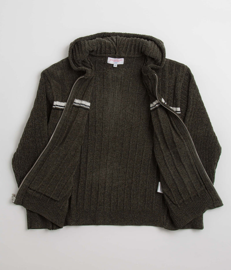 Yardsale Phantasy Chenille Hoodie in Green