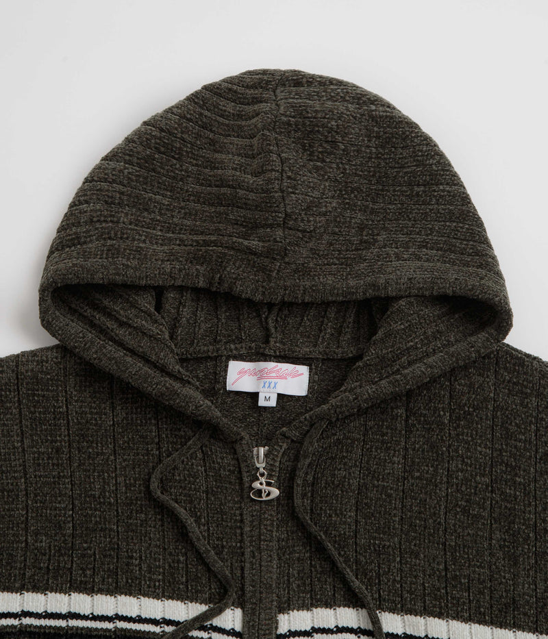 Yardsale Phantasy Chenille Hoodie in Green