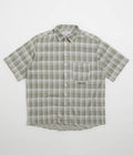 Yardsale YS Knitted Short Sleeve Shirt in Stone and Olive
