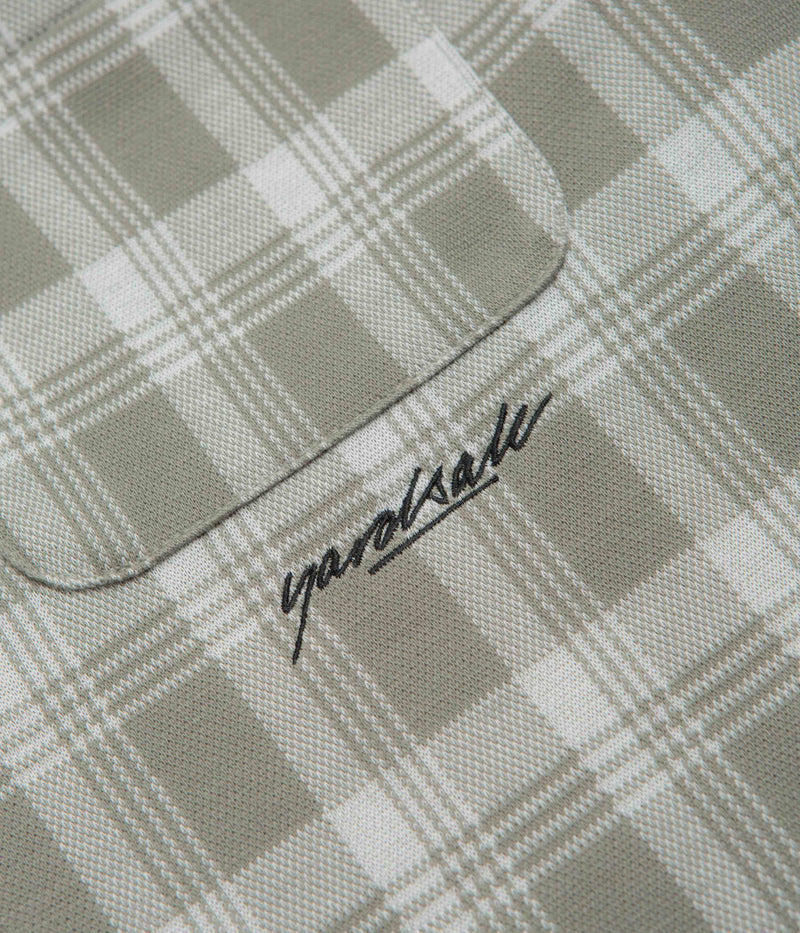 Yardsale YS Knitted Short Sleeve Shirt in Stone and Olive