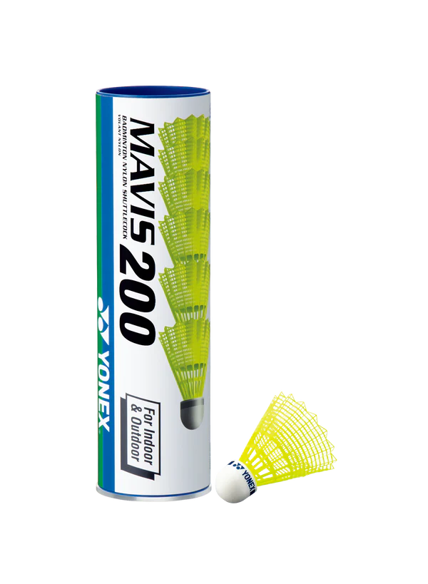 Yonex Mavis 200 Medium Speed Nylon Shuttlecock (Yellow)
