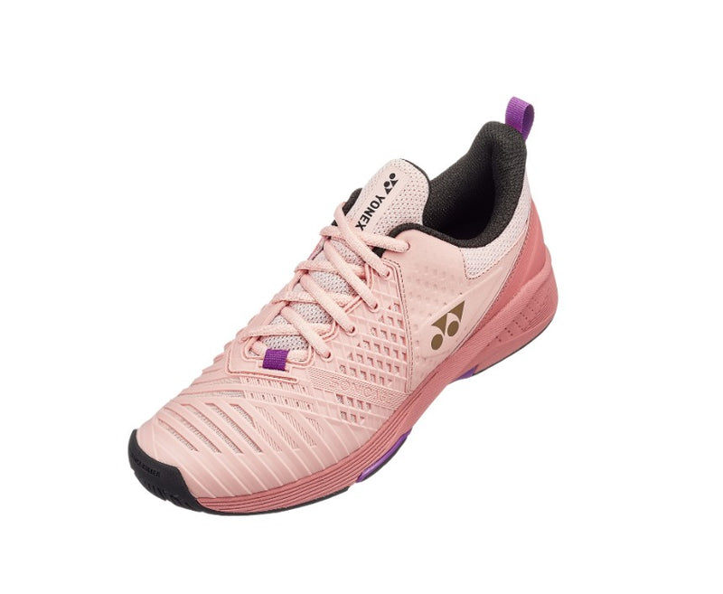 Yonex Power Cushion Sonicage 3 Women's Tennis Shoes in Pink/Beige