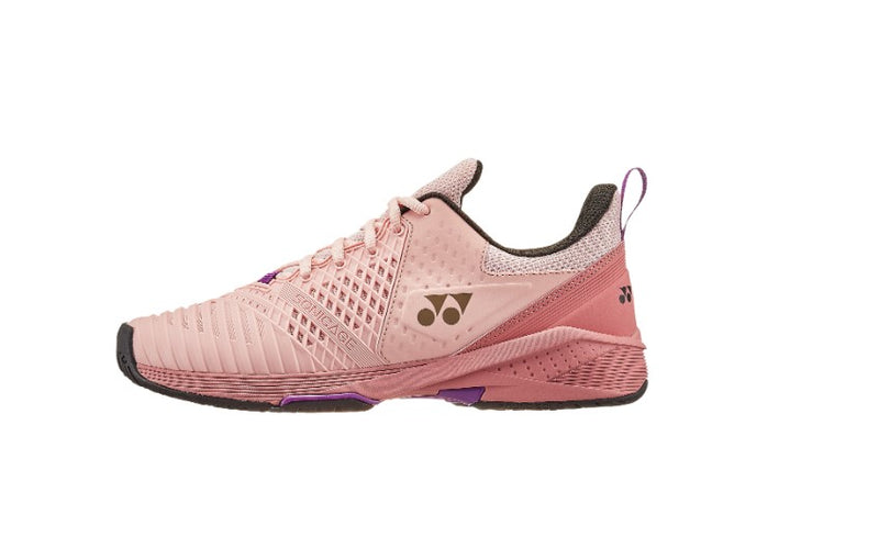 Yonex Power Cushion Sonicage 3 Women's Tennis Shoes in Pink/Beige