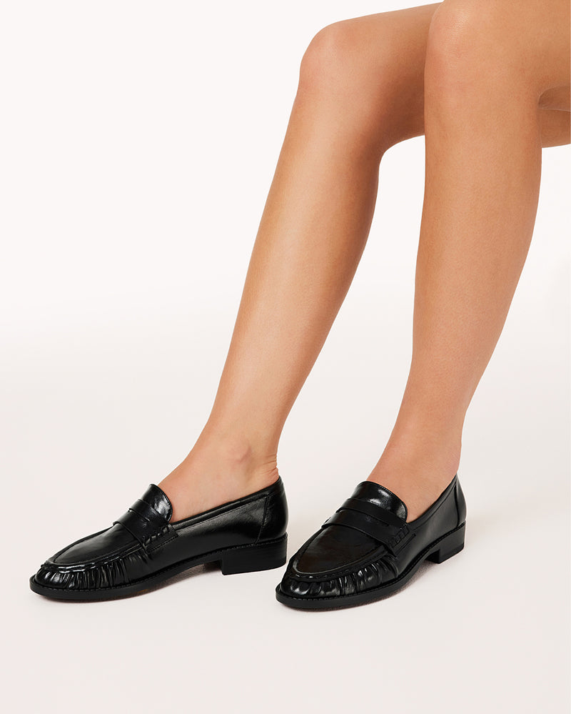 ZACCAI - BLACK SHINE-Flats-Billini-BILLINI USA